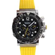 Paul Picot Le Plongeur C-Type Automatic with Black Dial-Yellow Rubber Strap 